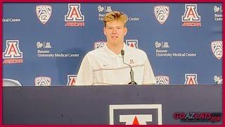 Arizona freshman forward Henri Veesaar meets the Tucson media | GOAZCATS.com press conference video