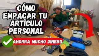 COMO EMPACAR TU ARTICULO PERSONAL SIN PAGAR DE MAS NO documentes maletas ️VIAJE DE 1 MES️ Tips