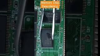 Samsung memory chip desoldering  #samsung #chip #electronics