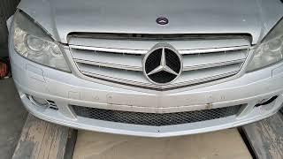 Как снять бампер Мерседес W204 Mersedes Benz