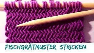 Fischgrätmuster stricken | Strickmuster