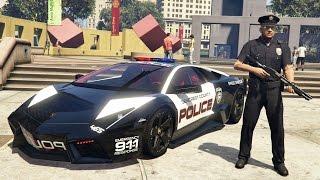 GTA 5 Mods - PLAY AS A COP MOD!! GTA 5 Police Lamborghini Patrol Mod Gameplay! (GTA 5 Mods Gameplay)