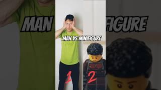 Man vs minifigure.. #lego #legos #legostopmotion #legoanimation #man #vs #minifigure #minifigures