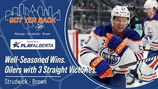 Well-Seasoned Wins. Oilers with 3 Straight Victories.