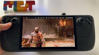 God of War | Steam Deck OLED handheld gameplay | Steam OS