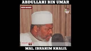 Tarihin Abdullahi bin Umar Tare da Sheikh Ibrahim khalil