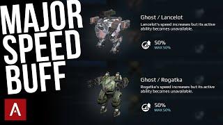 War Robots - Ghost Pilot Skill Is BEST Speed Skill For Lancelot And Rogatka | Ghost Gameplay