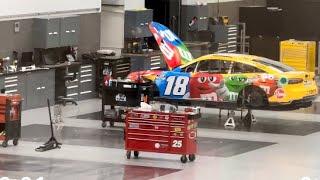 Joe Gibbs NASCAR Race Shop Tour with Kyle Busch Denny Hamlin Cars