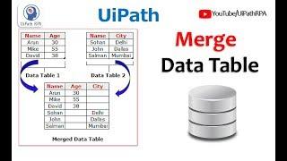 UiPath Merge Data Table Activity |Excel Automation UiPath RPA