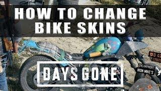 Days Gone how to change bike skins