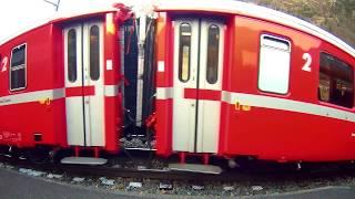 Bernina Express Train Window View (Switzerland)