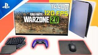 PS5 Warzone 2 Setup 1440p 120 FPS COD MW2 | Keyboard and Mouse