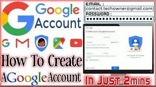 How to Create a Google Account in PC 2021 | Gmail Account | TechWithSaad