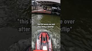 jetski backflip for subscriber #backflip #flip #jetski #2stroke #sendit #fullsend #lakelife #boating