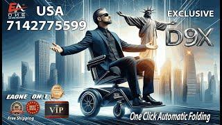 Ultimate Mobility Solution: D9X Pro Remote-Control Folding Electric Wheelchair, Power Wheelchair EA1