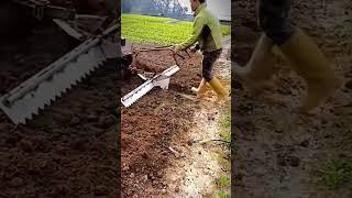 traktor keren untuk persiapan lahan pertanian #shorts