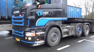 Scania R500 V8  TN uit Drachten met loud sound