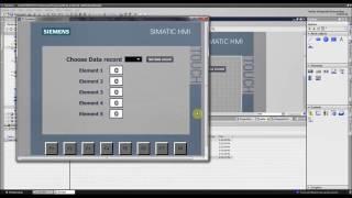 Siemens TIA Portal HMI/PLC tutorial - Recipes (Basic Example 1/2)