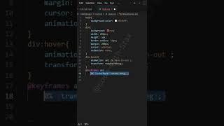 How To Make A Line Animation Using HTML And CSS... #coding #youtubeshorts #shorts