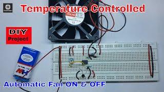 How To Make A Automatic Fan Controller  Circuit  Based on Temperature with UA741 IC | Techeonics