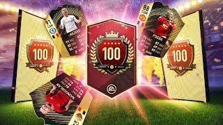 FIFA 18 MY TOP 100 IN THE WORLD FUT CHAMPIONS REWARDS - ULTIMATE TOTW PACK & 3 x JUMBO 100k PACKS