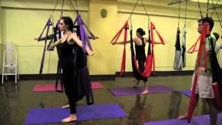 Suspension Yoga Session With Inna