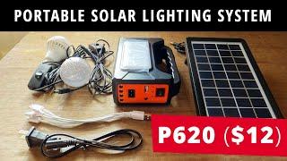 ₱620 ($12) Portable Solar Lighting System - GD Light Plus GD-8018