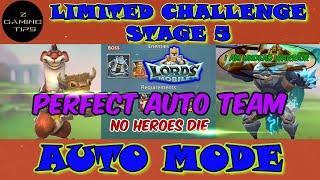 Mastercook Limited Challenge Stage 5 - Crazy Chef Perfect Auto Mode | Lords Mobile)