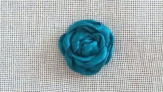 Örümcek Gül - Kurdele Nakışı (Hand Embroidery)