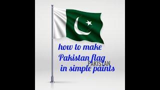 how to make Pakistan flag in Windows 7 simple paint @sindhu333 official