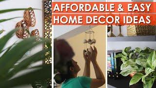 AFFORDABLE HOME DECOR IDEAS | Low cost home decor ideas | Living room decor ideas