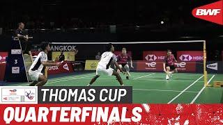 BWF Thomas Cup Finals 2022 | India vs. Malaysia | Quarterfinals