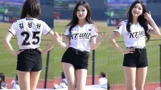 [4K] 도도하게 놀라는 김정원 치어리더 직캠 Kim Jeong-Won cheerleader fancam KT위즈 250309