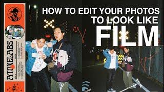 HOW TO EDIT PHOTOS TO LOOK LIKE FILM (AFTERLIGHT)