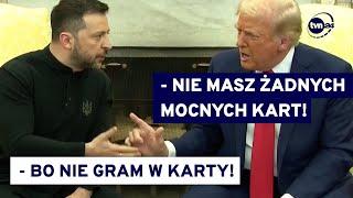 Trump i Vance krzyczą na Zełenskiego w Gabinecie Owalnym. Nie będzie umowy Ukrainy z USA @TVN24