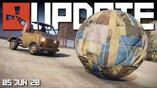 BALLS for cars, RUST+ app | Rust update 5th June 2020