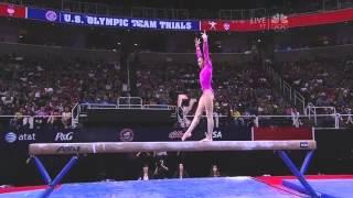 2012 US Olympic Trials Day 1 Kyla Ross Balance Beam