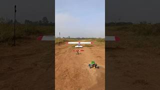 Rcplane take off with flag and drones chasing #rcplane #flag #fpvdrones #diydot3dtech #rcflying #rc