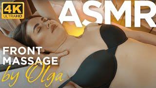 Relaxing ASMR Full Front Body Massage - Stress Relief Techniques By Olga