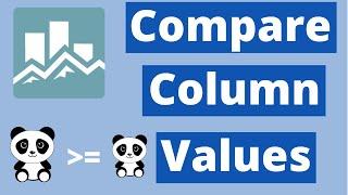 How to compare columns in pandas