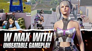 W max with unbeatable gameplay  | Fastest 3 finger player | bgmi