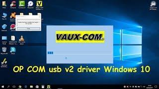 OP COM usb v2 driver Windows 10 / 11  How to op com windows driver /op com windows 10/7/xp