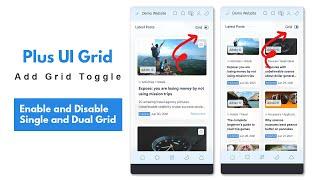 Add Grid Toggle in Plus UI Blogger Template | Plus UI Customization