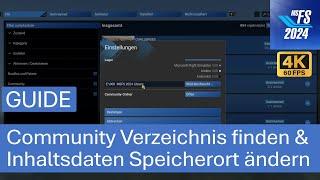 Community Verzeichnis finden & Inhaltsdaten Speicherort ändern| MSFS 2024