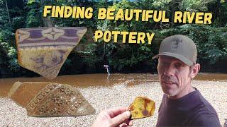 I love finding beautiful pottery sherds Mudlarking doing what i do best 30/07/24