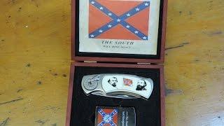 The South Will Rise Again Confederate Flag Knife & Lighter Box Set