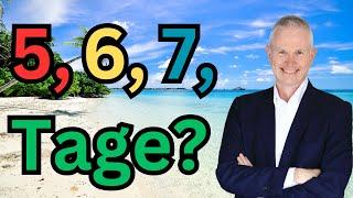 Wie viele Urlaubstage muss ich melden? (2024)