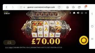 Golden cryptex bonus £2spin