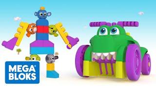 Mega Bloks™ - Peek A Blocks™ Build A Robot | Cartoons For Kids | Fisher-Price | Learning For Kids