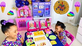 Breakfast With Baby Alive Dolls| Kel and Kyl's Playhouse